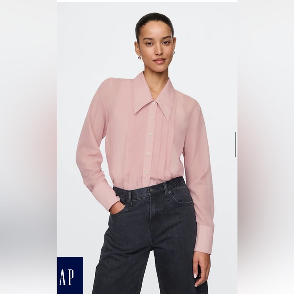 GAP Women's Tuxedo Blouse